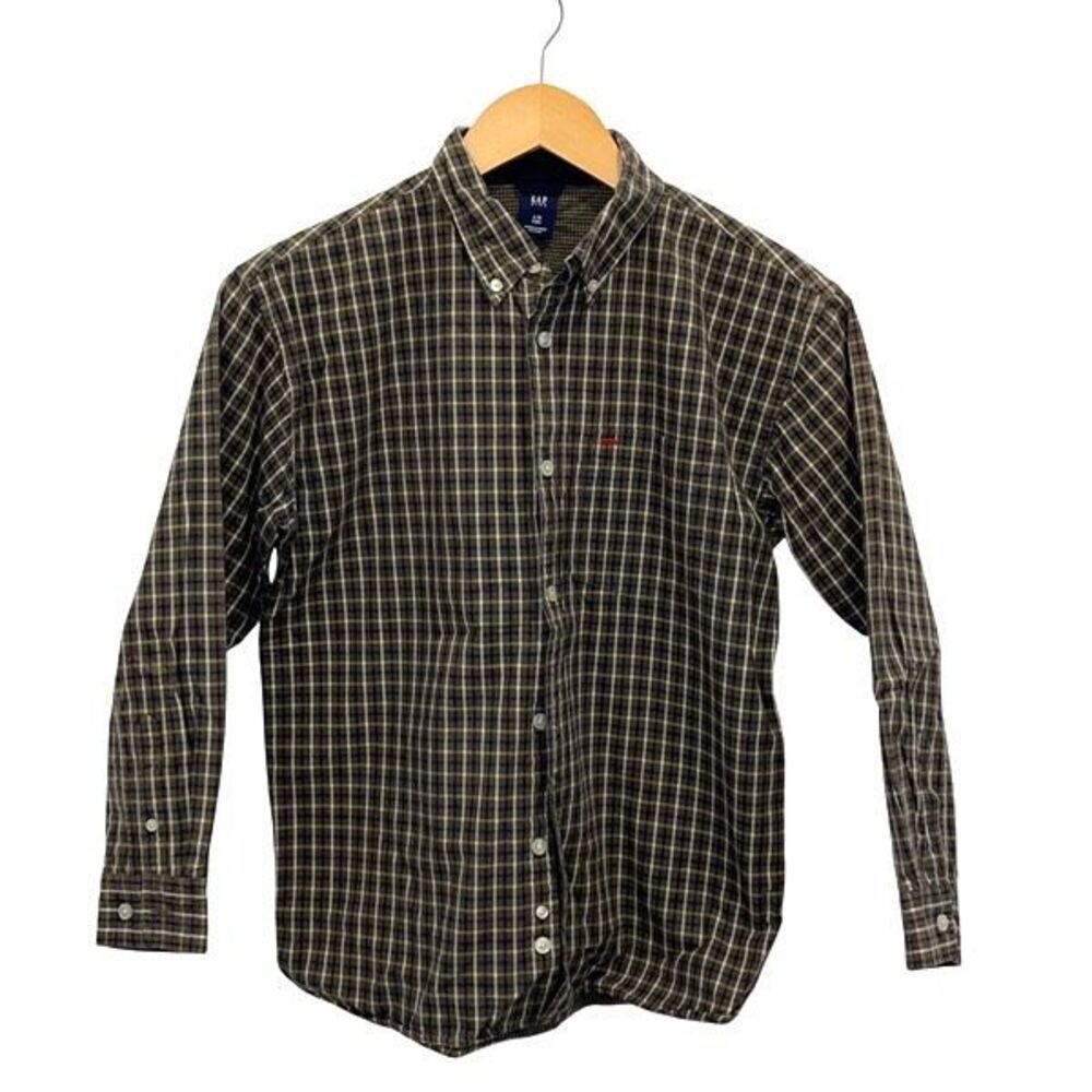 Gap Kids Vintage Button Down Lined‎ Plaid Size Large (10)